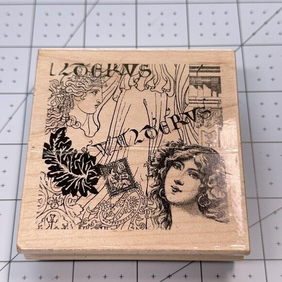 Ancient Collage Rubber Stamp Paper Inspirations H7087 Roman Greek  Goddess - Picture 1 of 5